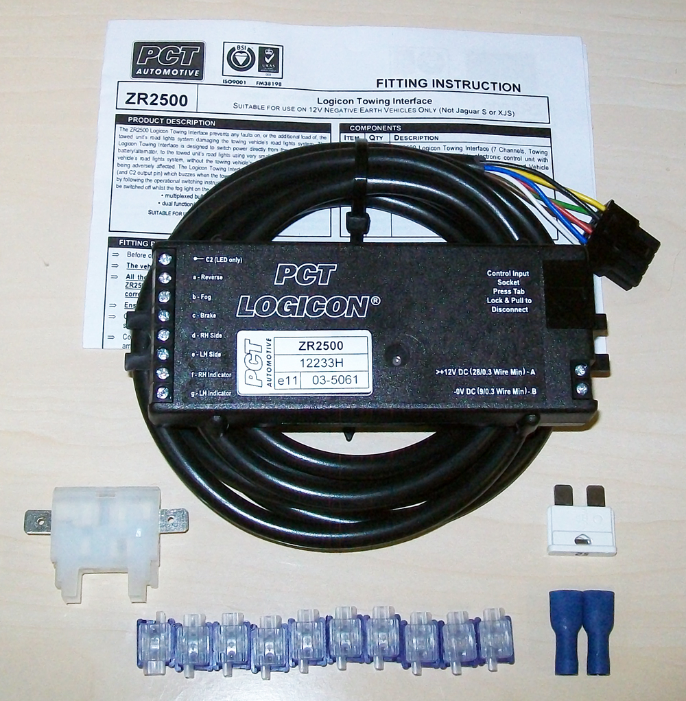 Universal PCT Automotive ZR2500 Logicon Towing Interface 7 Way Bypass