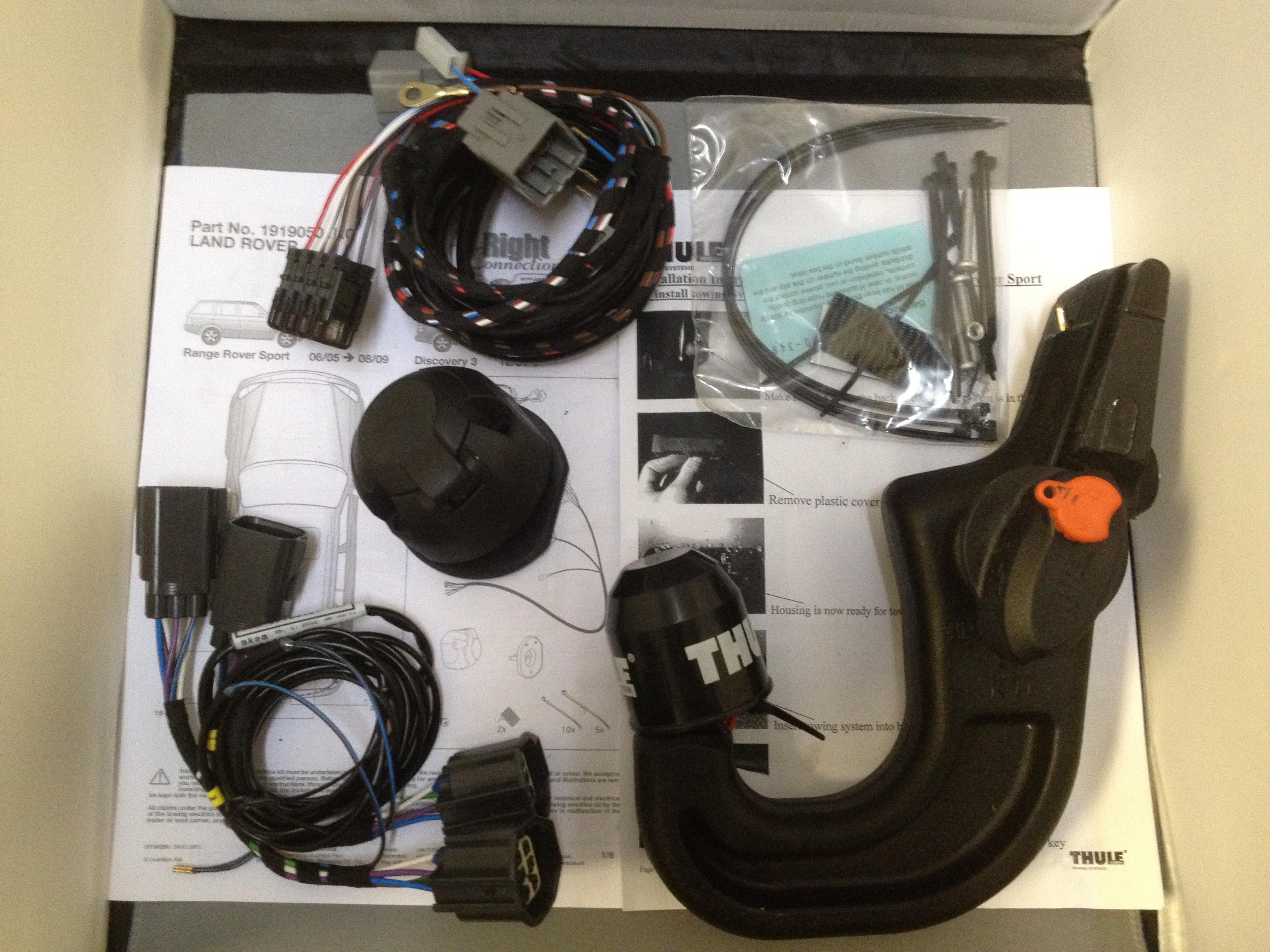 Brink Towbar for Range Rover Sport 20052009 Detachable Tow Bar + 7 Pin Wiring eBay