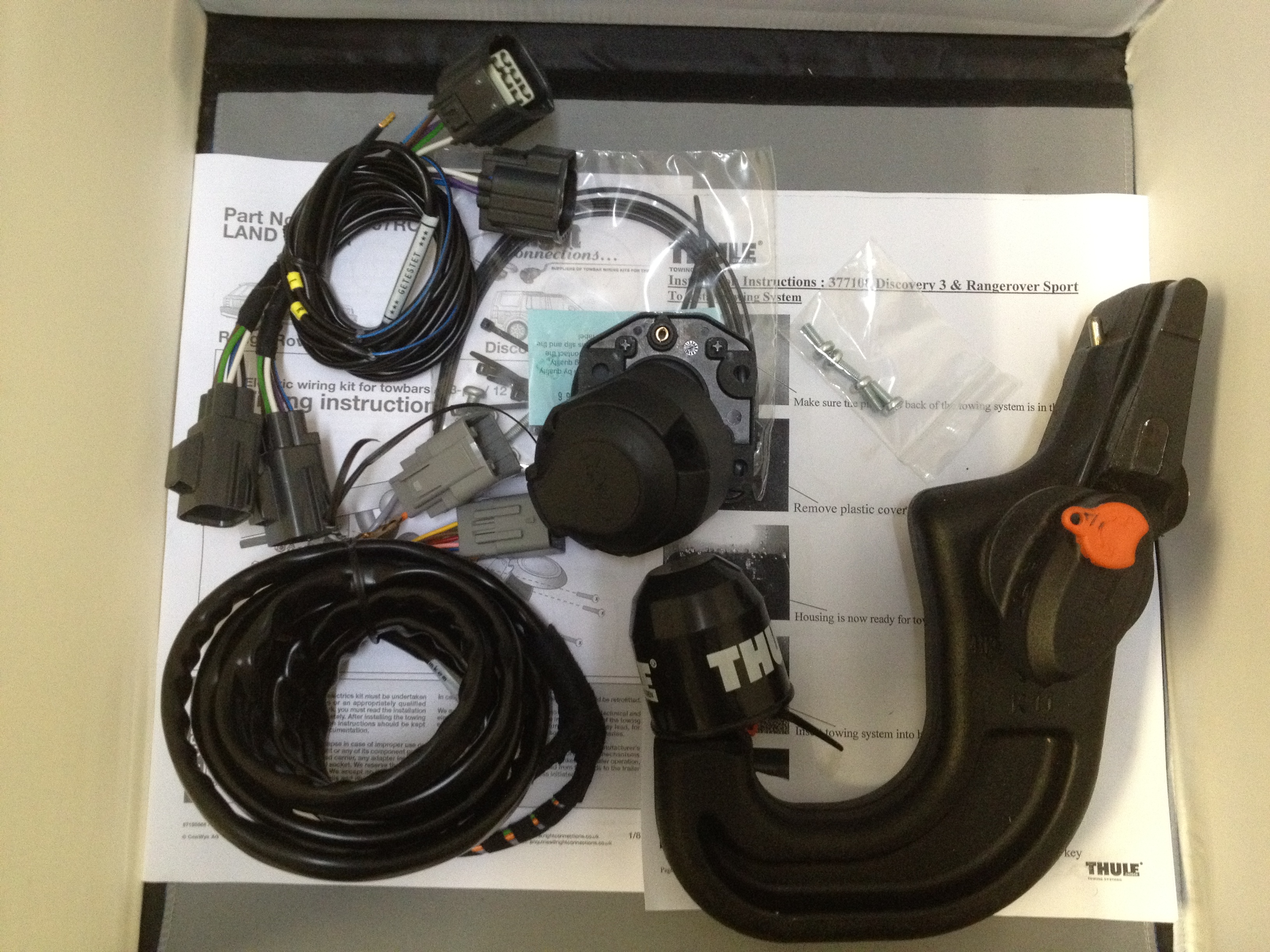 Brink Towbar for Range Rover Sport 20112013 Detachable Tow Bar + 13 Pin Wiring eBay